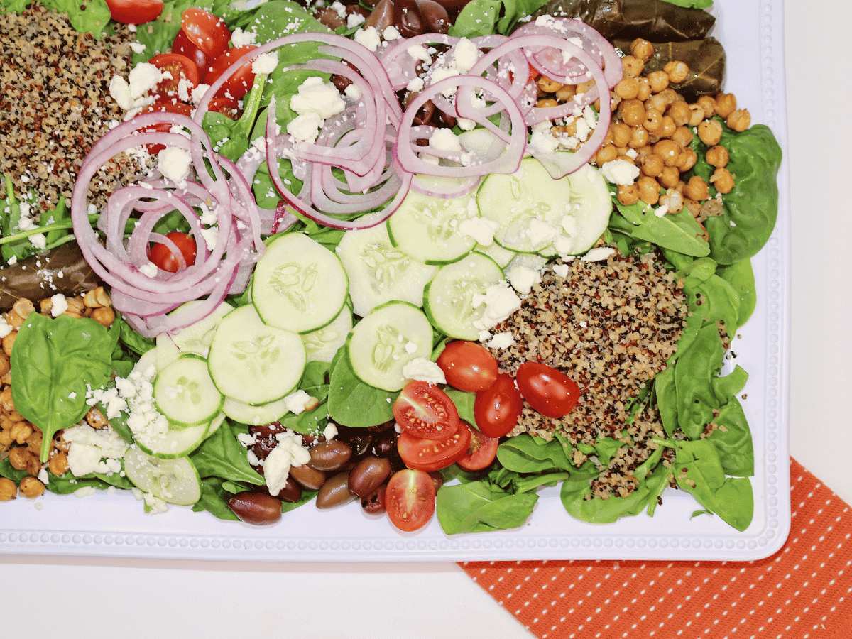 Greek Salad & Grains Platter
