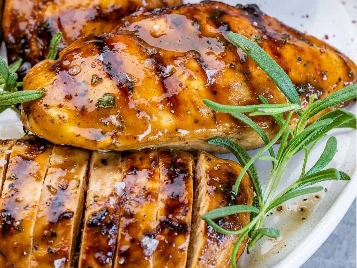 Sweet Maple Bourbon Glazed Chicken