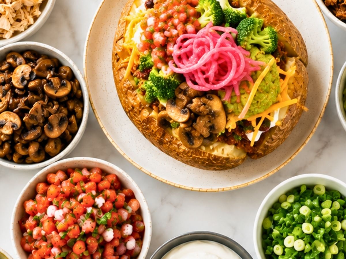 Loaded Baked Potato and Chili Bar